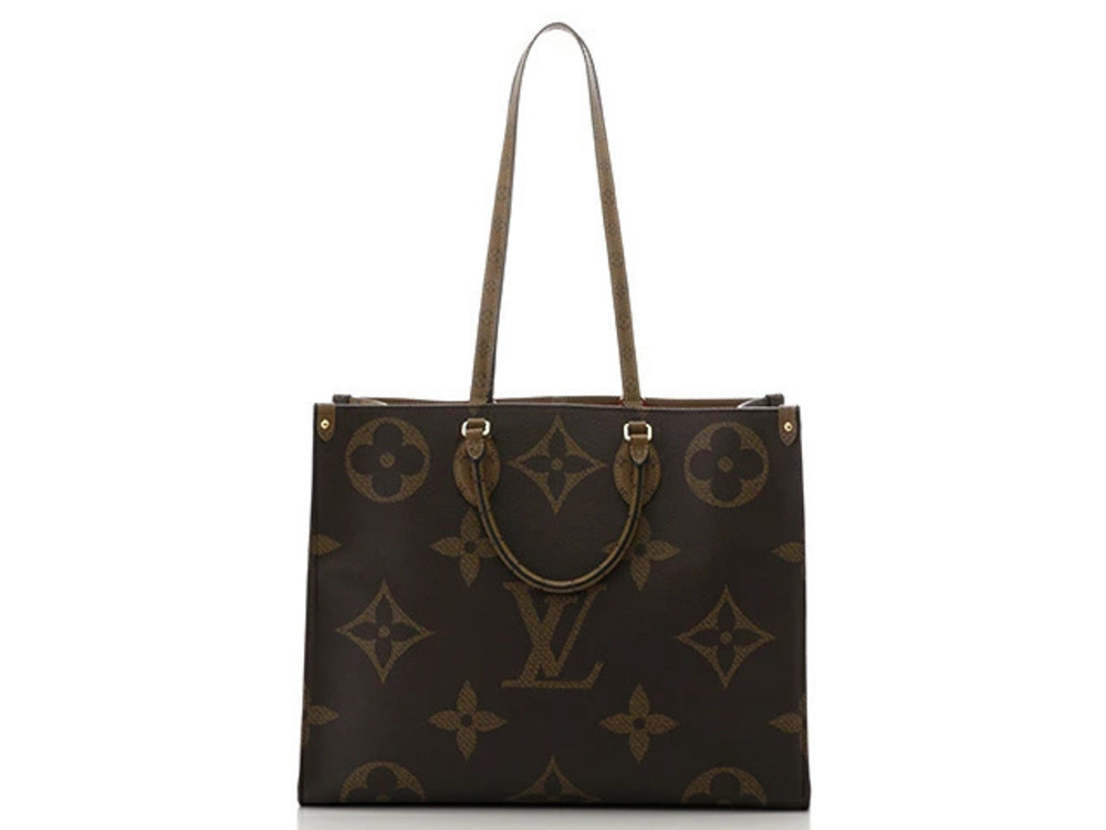 Louis Vuitton Reverse Tote On The Bag Go Monogram Brown
